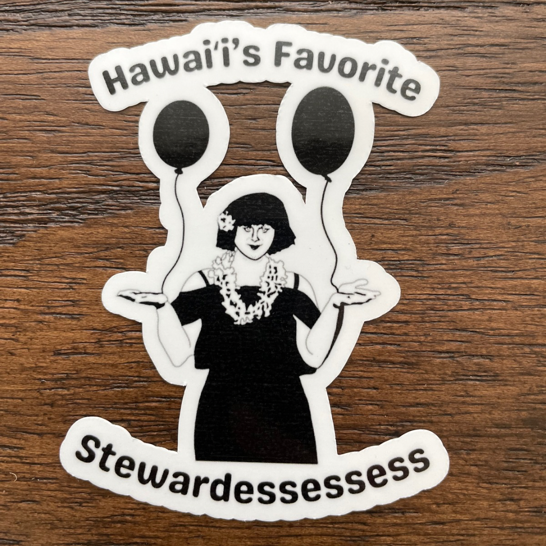 Mahalo Airline Sticker