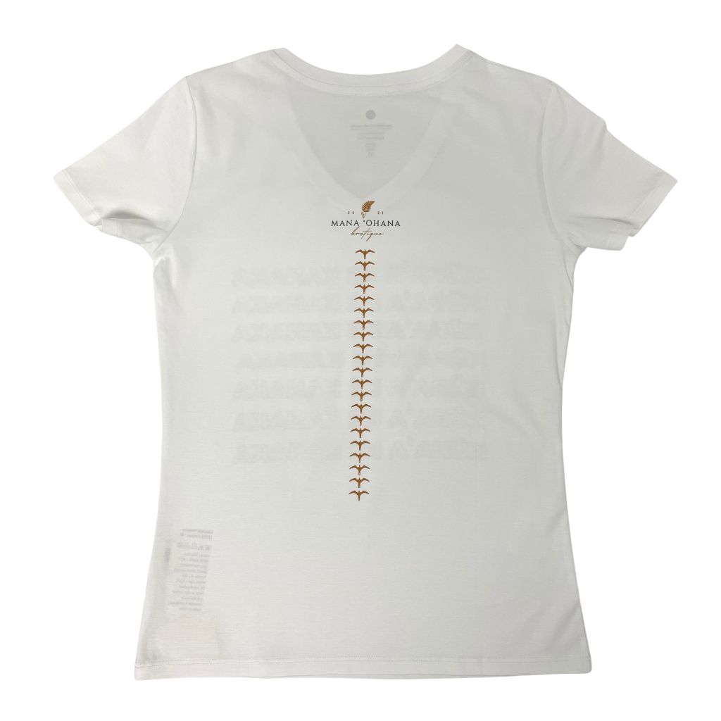 Kūpaʻa Ke Kanaka - Wāhine Fitted V-Neck Tee