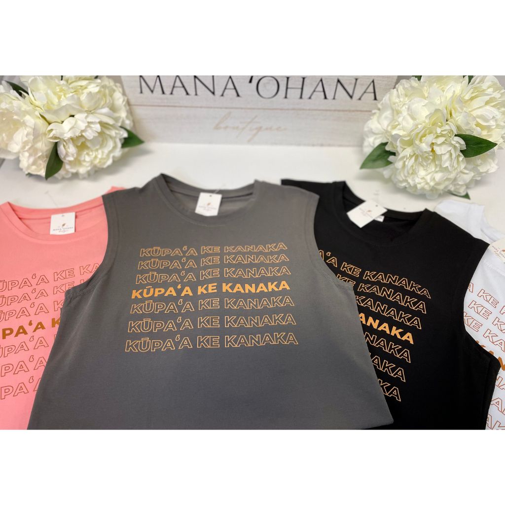 Kūpaʻa Ke Kanaka - Junior Kāne/Wāhine Quick Dry Workout Tank