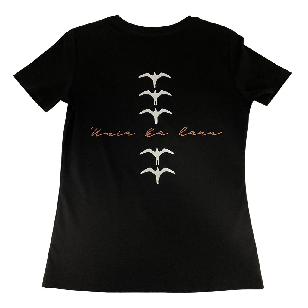 'Umia Ka Hanu - Wāhine Fitted V-Neck Tee