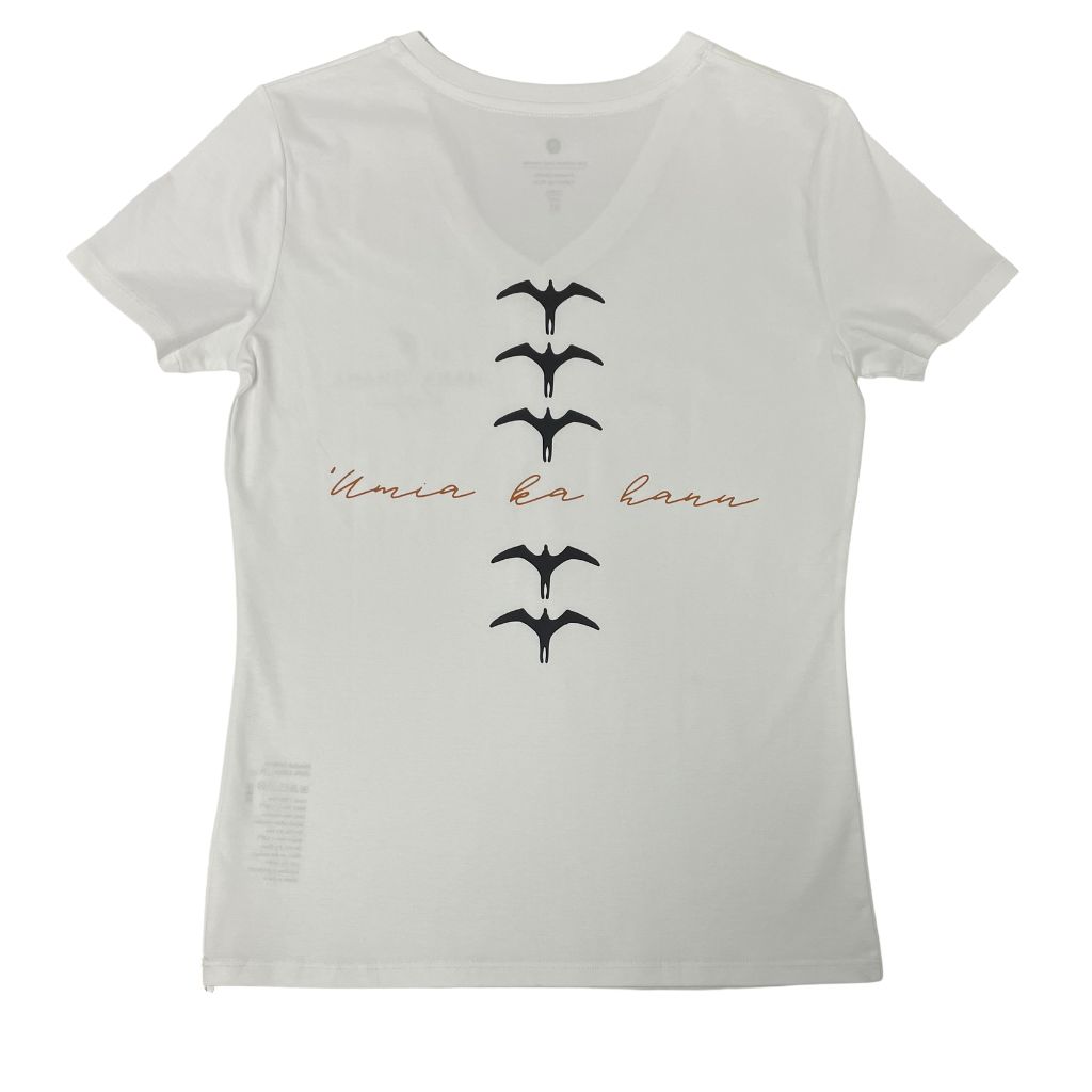 'Umia Ka Hanu - Wāhine Fitted V-Neck Tee