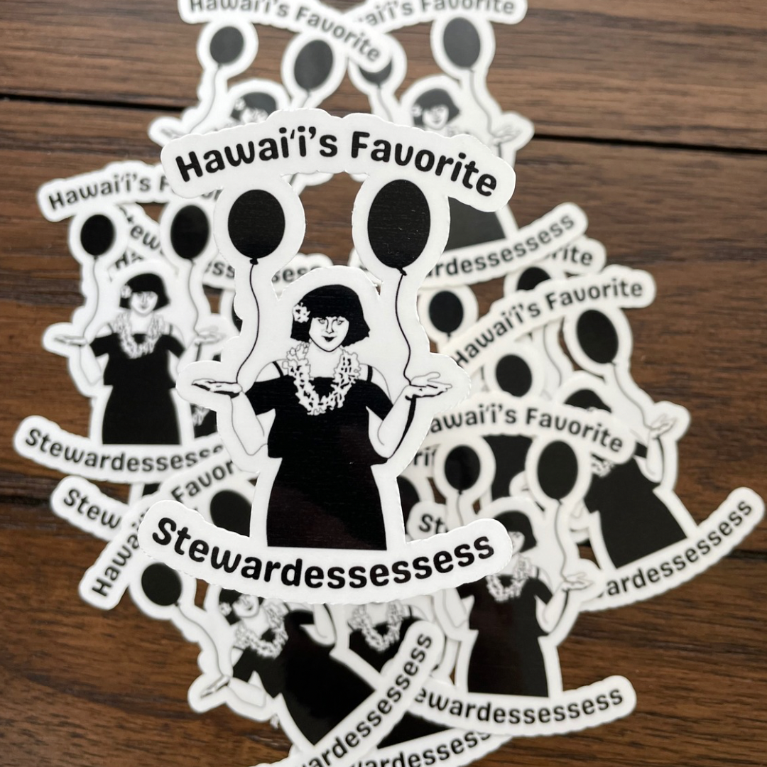 Mahalo Airline Sticker