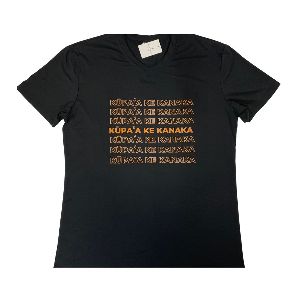 Kūpaʻa Ke Kanaka - Kāne/Wāhine Relaxed Fit V-Neck Tee
