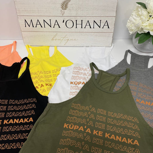 Kūpaʻa Ke Kanaka - Wāhine Racerback Tank