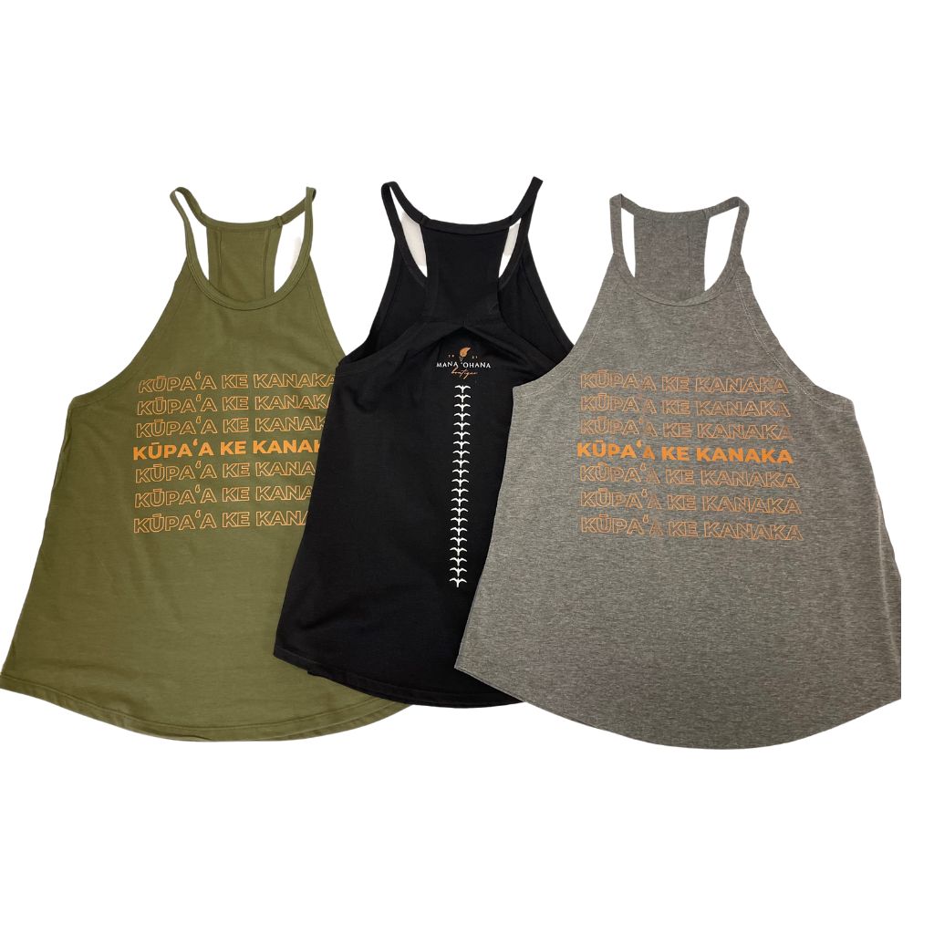 Kūpaʻa Ke Kanaka - Wāhine Racerback Tank